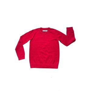 Kids' Primary Crewneck Sweater Cherry Red Size 8/9